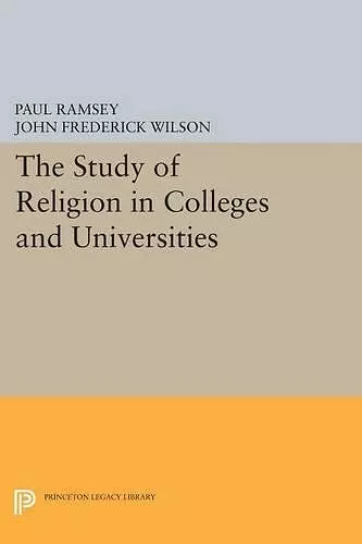 The Study of Religion in Colleges and Universities cover