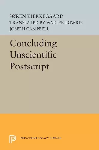 Concluding Unscientific Postscript cover