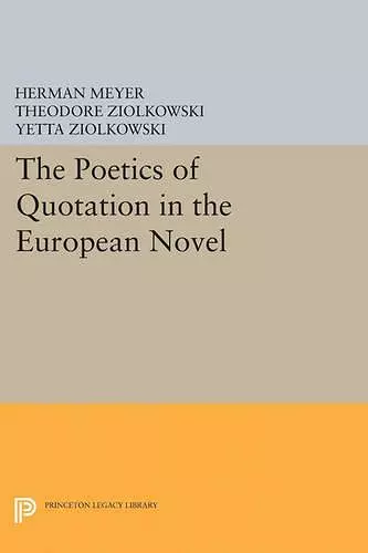 The Poetics of Quotation in the European Novel cover