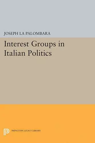 Interest Groups in Italian Politics cover