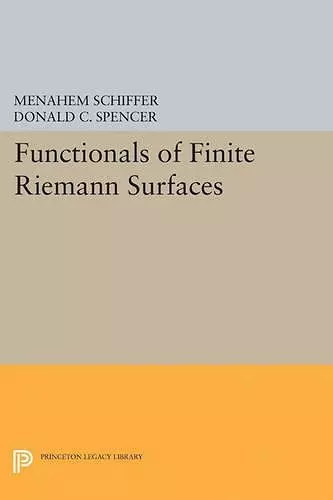 Functionals of Finite Riemann Surfaces cover