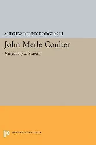 John Merle Coulter cover