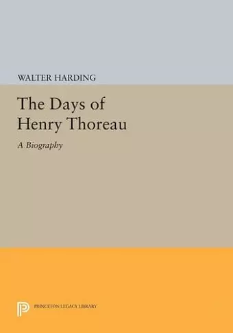 The Days of Henry Thoreau cover