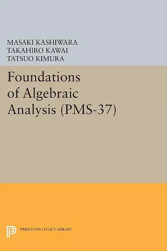 Foundations of Algebraic Analysis cover