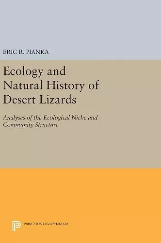 Ecology and Natural History of Desert Lizards cover