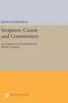 Scripture, Canon and Commentary cover