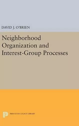 Neighborhood Organization and Interest-Group Processes cover