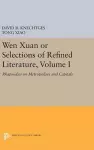 Wen Xuan or Selections of Refined Literature, Volume I cover