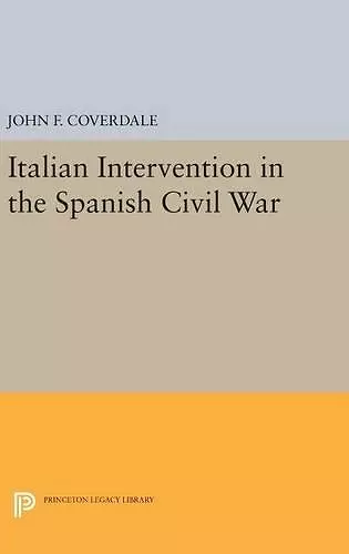 Italian Intervention in the Spanish Civil War cover