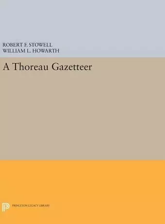 A Thoreau Gazetteer cover