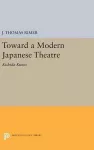 Toward a Modern Japanese Theatre cover