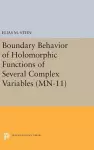 Boundary Behavior of Holomorphic Functions of Several Complex Variables cover