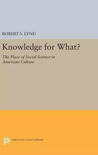 Knowledge for What cover