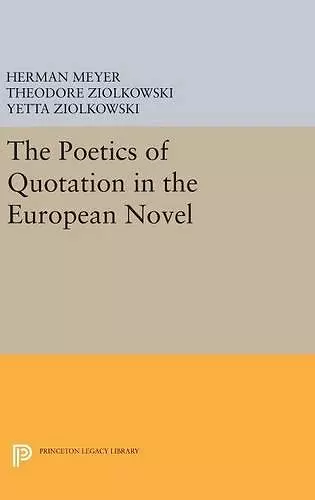 The Poetics of Quotation in the European Novel cover