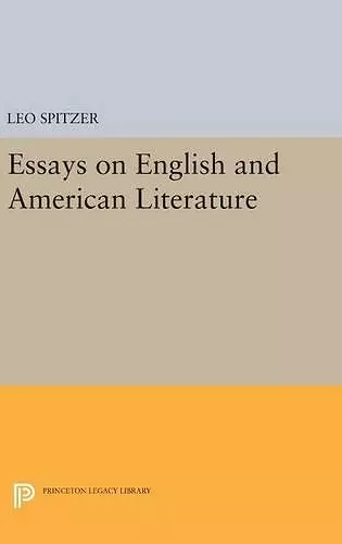 Essays on English and American Literature cover