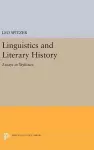 Linguistics and Literary History cover