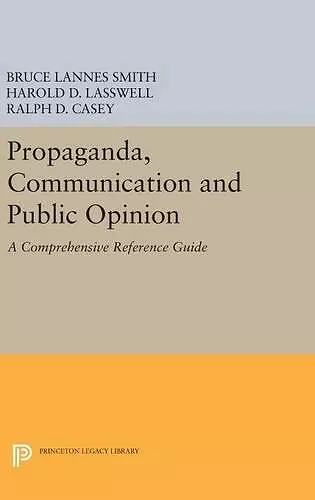 Propaganda, Communication and Public Opinion cover