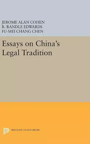 Essays on China's Legal Tradition cover