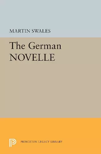 The German Novelle cover