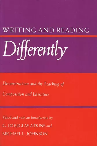 Writing and Reading Differently cover