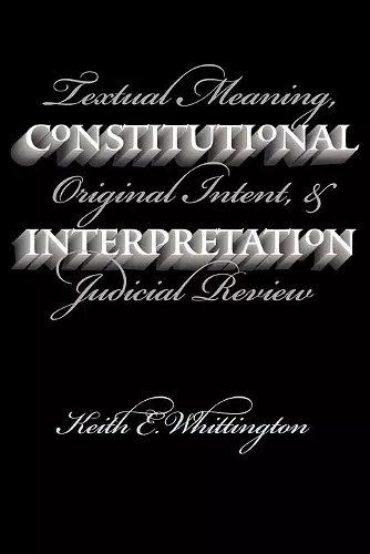 Constitutional Interpretation cover