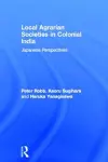 Local Agrarian Societies in Colonial India cover