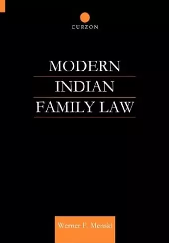 Modern Indian Family Law cover