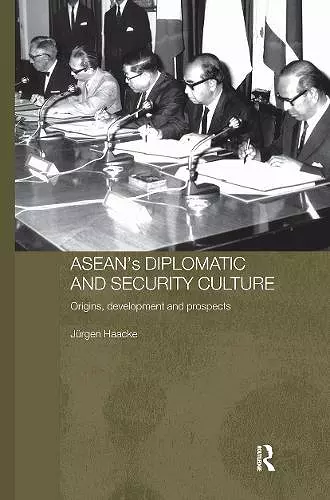 ASEAN's Diplomatic and Security Culture cover