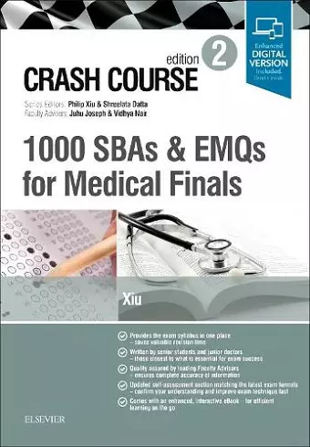Crash Course 1000 SBAs and EMQs for Medical Finals cover