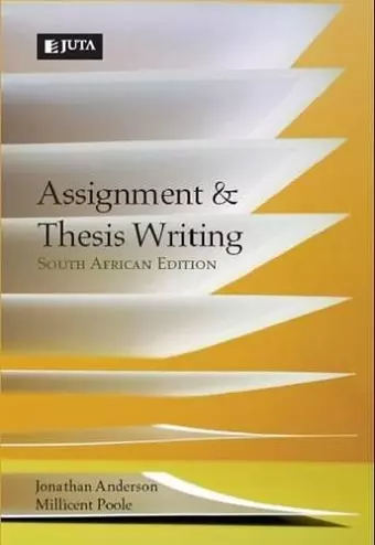 Assignment and thesis writing cover