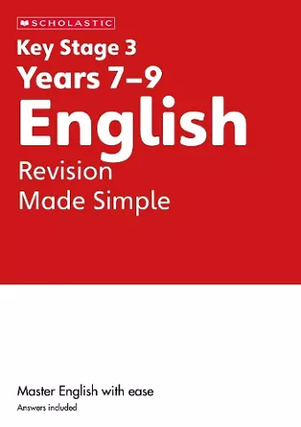 KS3 English Revision Made Simple Years 7-9 cover