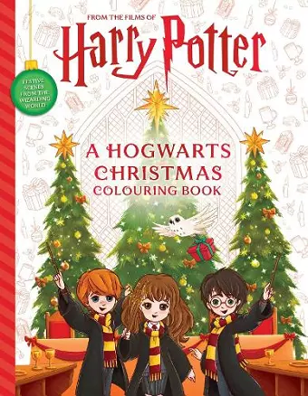 A Hogwarts Christmas Colouring Book cover