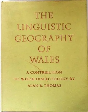 Linguistic Geography of Wales cover