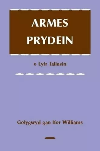 Armes Prydein o Lyfr Taliesin cover