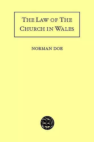 The Law of the Church in Wales cover