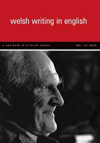Welsh Writing in English: v. 10 cover