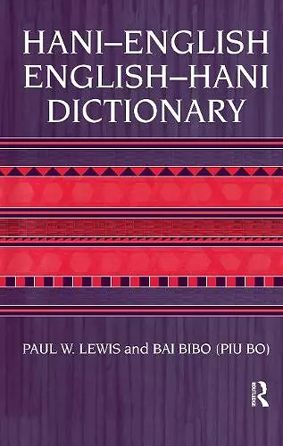 Hani-English - English-Hani Dictionary cover