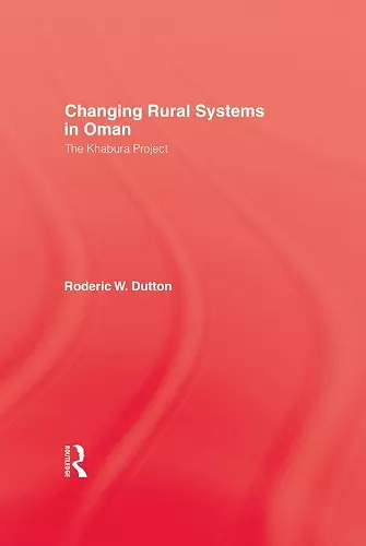 Changing Rural Systems In Oman cover