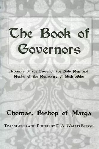 The Book Of Governors cover