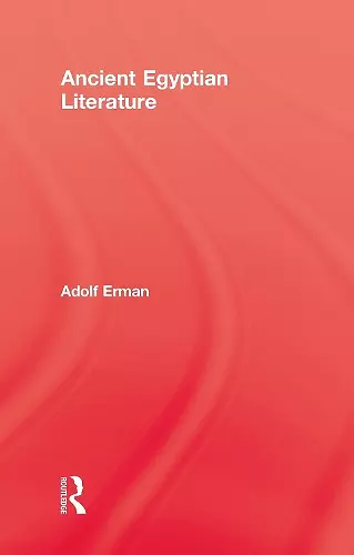 Ancient Egyptian Literature cover