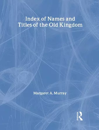 Index Of Names & Titles Of The cover