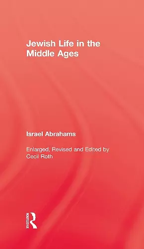 Jewish Life In The Middle Ages cover