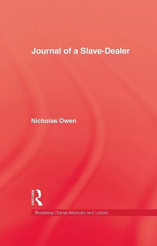 Journal Of A Slave-Dealer cover