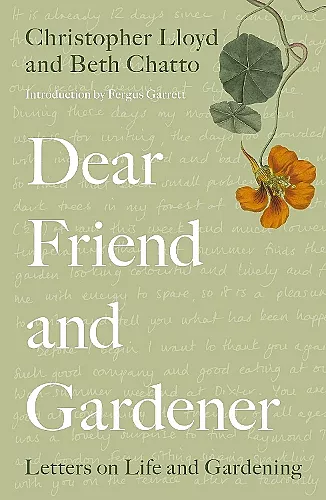 Dear Friend and Gardener cover