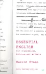 Essential English for Journalists, Editors and Writers cover