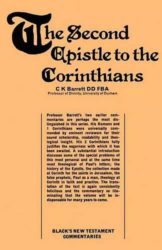 Second Epistle to the Corinthians cover