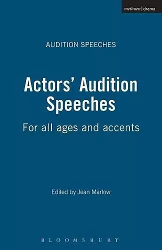 Actors' Audition Speeches cover