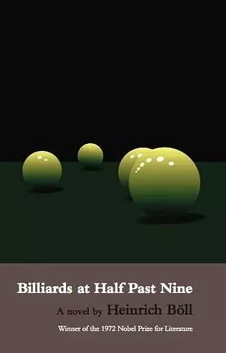 Billiards at Half Past Nine cover