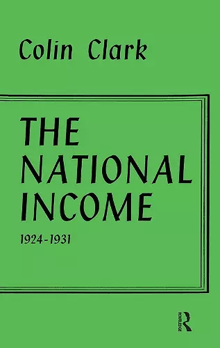 National Income 1924-1931 cover