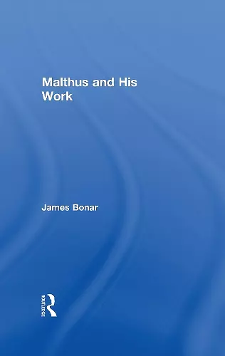 Malthus and His Work cover